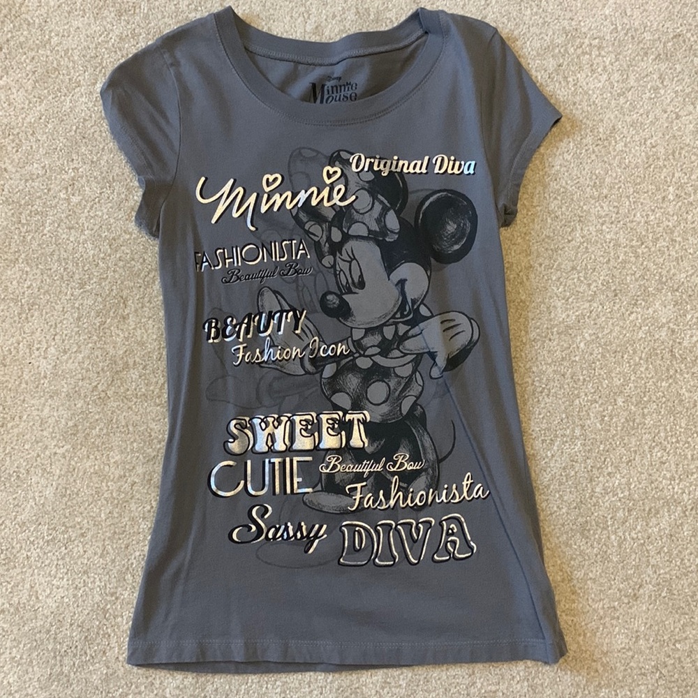 Grey Disney Minnie Mouse size S